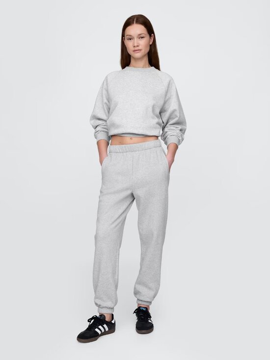 GAP Pants - GAP Grey Cotton Fleece New High Rise Boyfriend Jogger Sweatpants Pants, Size S T
